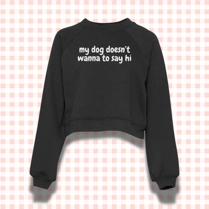 Custom Branded Cropped Sweatshirt with slogan