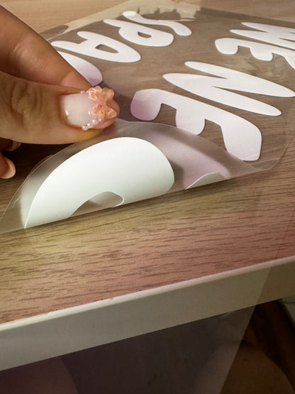 Custom: DIY iron-on decals for awareness clothing and accessories