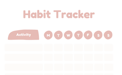Digital Weekly Habit Tracker - A5